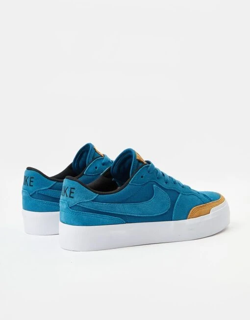 Nike SB Zoom Pogo Plus Premium Skate Shoes - Green Abyss/Green Abyss-Desert Ochre -Nike 001151304 7