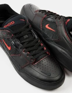 Nike SB Ishod Premium Skate Shoes - Black/University Red-Black-Black -Nike 001151305 4