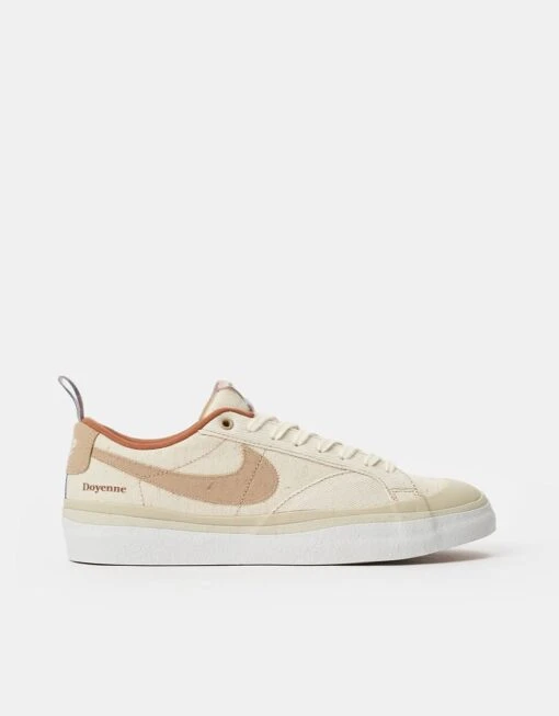 Nike SB X Doyenne Blazer Low QS Skate Shoes - Coconut Milk/Rattan-Limestone-Rattan -Nike 001154037