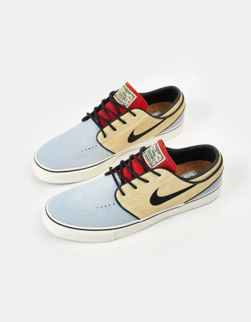 Nike SB Zoom Janoski OG+ Skate Shoes - Alabaster/Alabaster/Chile Red -Nike 001155013 2