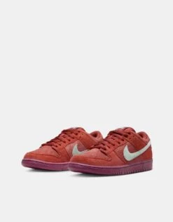 Nike SB Dunk Low Pro Premium Skate Shoes - Mystic Red/Emerald Rise-Rugged Orange-Rosewood-Mystic Red -Nike 001157771 2