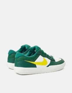 Nike SB Force 58 Premium Leather Skate Shoes - Gorge Green/Tour Yellow-White-Gorge Green-Summit White -Nike 001160410 6