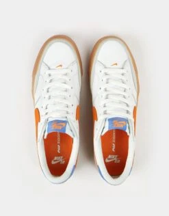 Nike SB Zoom Pogo Plus Premium Skate Shoes - Summit White/Brt Mandarin-Lt Silver-Polar-Gum Yellow-White -Nike 001160416 1