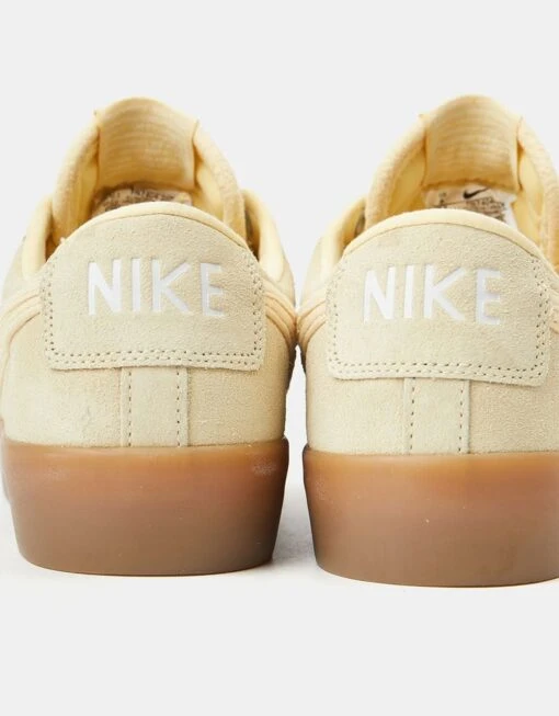 Nike SB Blazer Low Pro GT Premium Skate Shoes - Pale Vanilla/Pale Vanilla-Pale Vanilla-Summit White-Gum Lt Brown -Nike 001160417 5