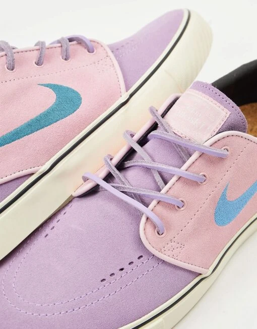 Nike SB Zoom Janoski OG+ Skate Shoes - Lilac/Noise Aqua-Med Soft Pink -Nike 001161494 4