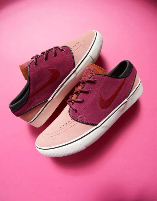 Nike SB Zoom Janoski OG+ Skate Shoes - Red Stardust/Team Red-Rosewood -Nike 001163235 1