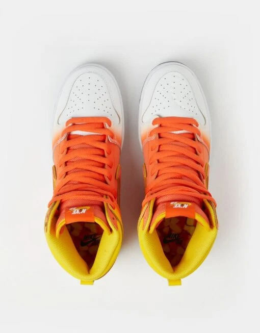 Nike SB 'Candy Corn' Dunk High Pro Skate Shoes - Amarillo/Orange-White-Black -Nike 001163398 1