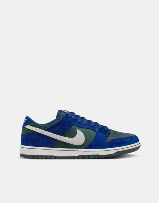 Nike SB 'Wildcard' Dunk Low Pro Skate Shoes - Dark Green/Blue/White -Nike 001163706