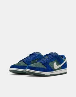 Nike SB 'Wildcard' Dunk Low Pro Skate Shoes - Dark Green/Blue/White -Nike 001163706 2