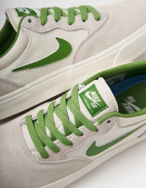 Nike SB Chron 2 Skate Shoes - Phantom/Chlorophyll-Summit White-Sail -Nike 001163710 3