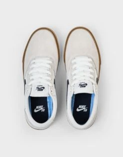 Nike SB Chron 2 Skate Shoes - White/Obsidian-White-Gum Lt Brown-Black -Nike 001163711 2