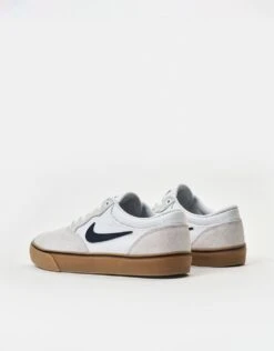 Nike SB Chron 2 Skate Shoes - White/Obsidian-White-Gum Lt Brown-Black -Nike 001163711 3