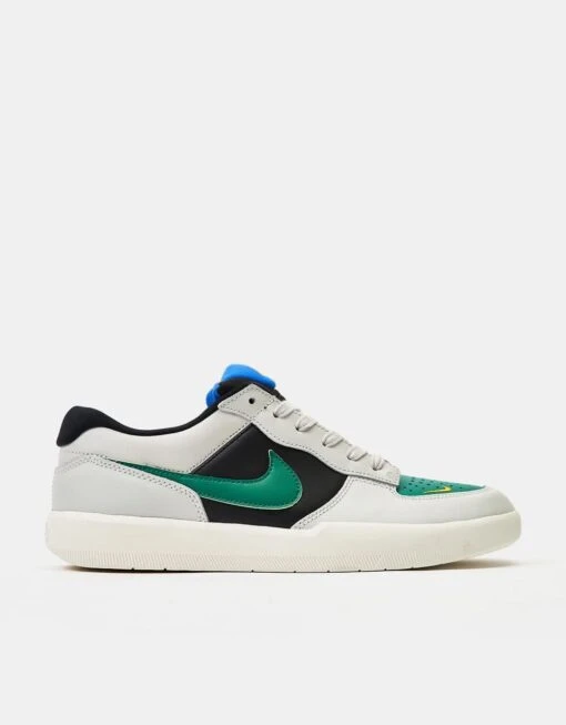 Nike SB Force 58 Premium L Skate Shoes - Lt Bone/Malachite-Black-Sail-Racer Blue-Univ Gold -Nike 001163714