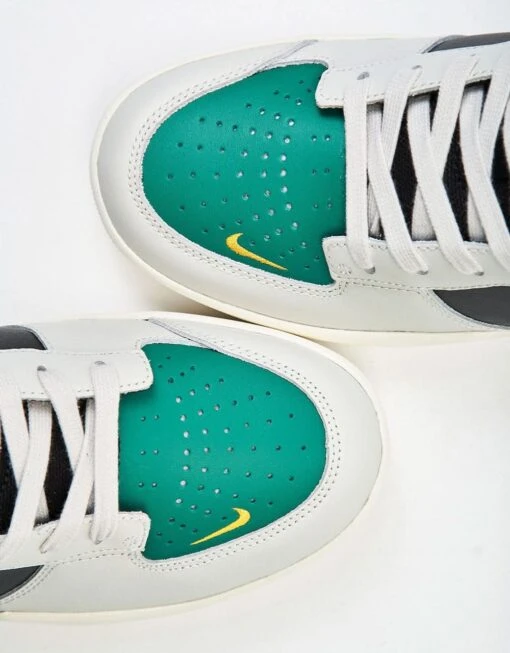 Nike SB Force 58 Premium L Skate Shoes - Lt Bone/Malachite-Black-Sail-Racer Blue-Univ Gold -Nike 001163714 5