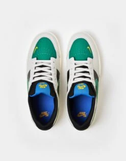 Nike SB Force 58 Premium L Skate Shoes - Lt Bone/Malachite-Black-Sail-Racer Blue-Univ Gold -Nike 001163714 7