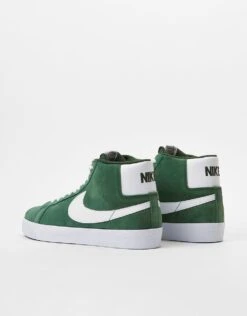 Nike SB Zoom Blazer Mid Skate Shoes - Fir/White-Fir-White-Gum Lt Brown -Nike 001163723 4