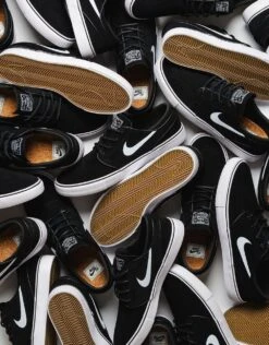 Nike SB Zoom Janoski OG+ Skate Shoes - Black/White-Black-White-Black-Gum Lt Brown -Nike 001163724 1