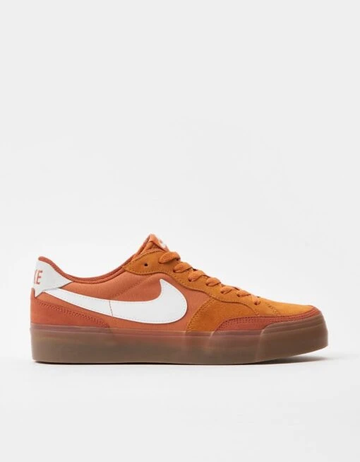 Nike SB Zoom Pogo Plus Skate Shoes - Monarch/Summit White-Burnt Sunrise-Gum Lt Brown -Nike 001163726