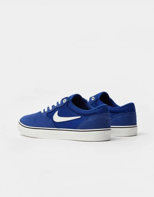 Nike SB Chron 2 Skate Shoes - Deep Royal Blue/Sail-Deep Royal Blue-Sail-Black -Nike 001168617 7