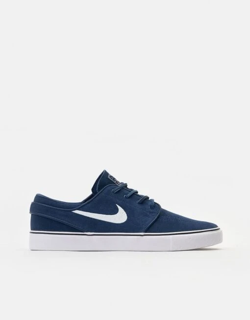 Nike SB Zoom Janoski OG+ Skate Shoes - Navy/White-Navy-White-Gum Lt Brown -Nike 001168626