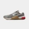 Nike Metcon 8 Training Shoes In Grey And Red -Nike DO9328 005 A